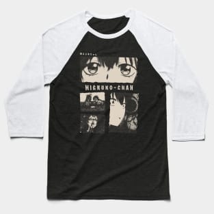 Meiruko Chan Gloomy Halftone Fanart Design Baseball T-Shirt